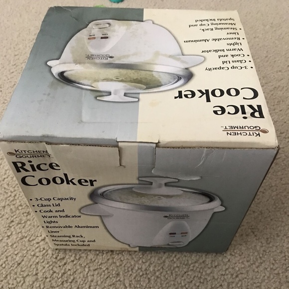 Kitchen Kitchen Gourmet 3 Cup Rice Cooker White New Poshmark